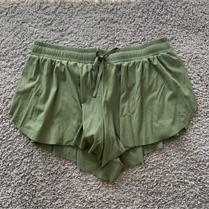 NWOT Women's JoyLab Flowy Running Athletic Shorts in Green size Large